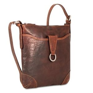 Jack Georges Buffalo Leather Voyager
Crossbody Bag